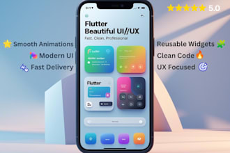 create beautiful and responsive flutter UI screens with clean code