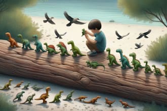 illustrate your children storybook with joyful characters