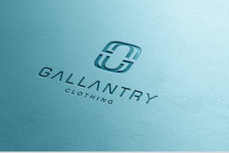 design a monogram or urban logo streetwear or clothing