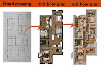 do 2d floor plans and 3d floor plans