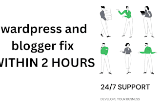 fix your wordpress website and blogger website issue