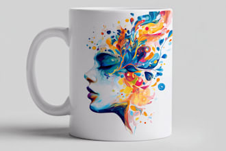 create cool coffee mug designs for your pod business