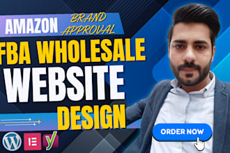 create a professional amazon fba wholesale website for brand approval