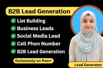 b2b lead generation, business leads, social media lead, cell phon number
