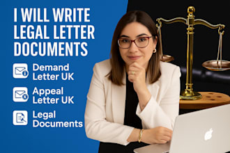 write legal letter documents, demand letter UK, appeal letter UK legal documents