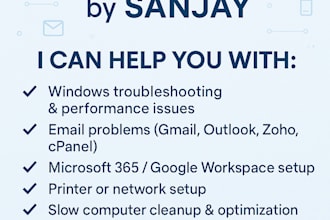 provide remote IT support for your computer, email, or network issues