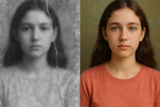 restore blurry, damaged, or old photos to ultra HD quality