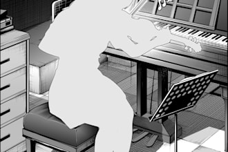 draw background manga comic from simple to detailed