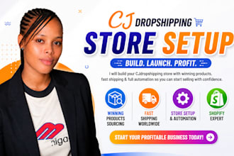 build cjdropshipping shopify store with winning products