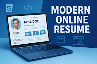 build a modern resume website to showcase your skills