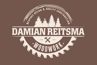 design a professional wood, carpentry, and woodworking logo