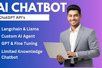 build custom ai chatbot using llm, chatgpt and prompts