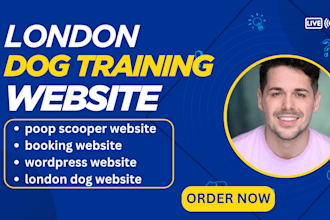 build london dog training website uk poop scooper grooming pet care website