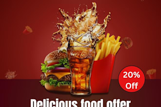 design food poster for promotions
