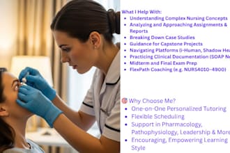 tutor you in rn, bsn, msn, dnp, and capella flexpath nursing courses