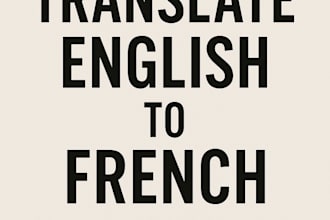 provide accurate english french bilingual translation