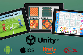 do 2d unity game development, prototyping for android, ios