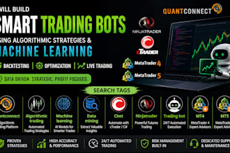 code ml powered algorithmic trading bots for ninjatrader, quantconnect