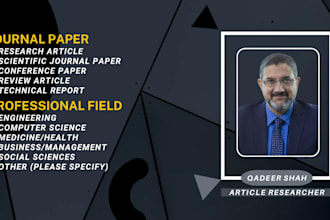 write articles, conference paper, scientific journal paper