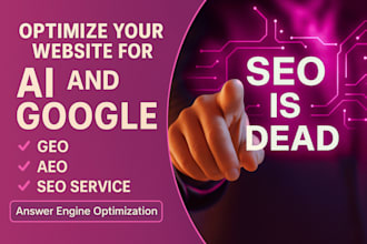 rank website on google, ai chatgpt, gemini and voice search with GEO, aeo SEO