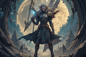 create realistic character and creature concept art