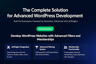 build a custom wordpress site with jetengine filters and user roles