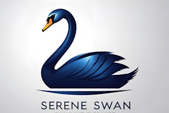 make swan logo for you