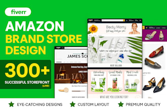 develop amazon brand store and storefront design for you