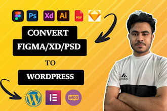convert figma to elementor or figma to wordpress with elementor pro