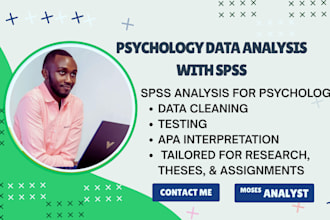 do spss data analysis, statistical data analysis, with apa report writing