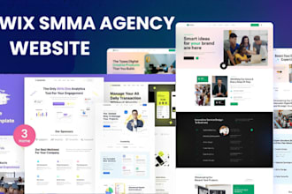 design wix branding smma digital agency website wix agency marketing website