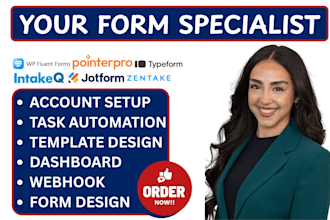 jotform zentake legal forms fluentform pointerpro smartsheet intakeq typeform