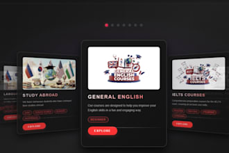 develop a custom web application or backend