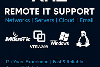 be your remote IT support expert and a fast troubleshooter