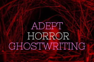 ghostwrite or rewrite your captivating horror story