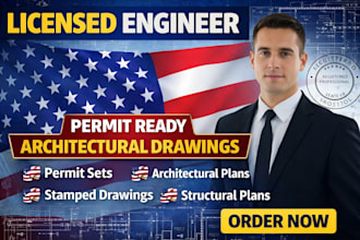be licensed architect, licensed engineer for permit ready architectural drawings