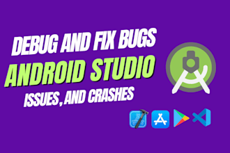 debug and fix bugs, issues, and crashes in android studio