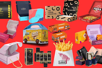 do kraft box shipping box mailer box packaging design bakery packaging 3d