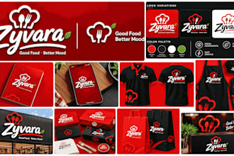 design restaurant logo, food branding and cafe branding