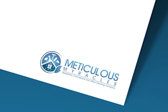 design a modern custom logo for your home cleaning service