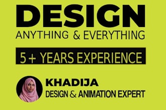 be your professional  graphic designer and  blender expert