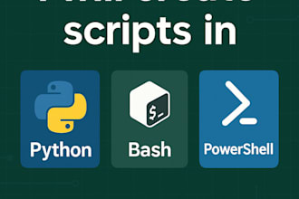create or fix python, bash, powershell scripts for you