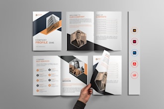 create company profile ,brochure design