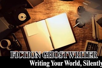 be your fiction book or ebook ghostwriter