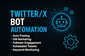 build a custom twitter or x bot for you using free API