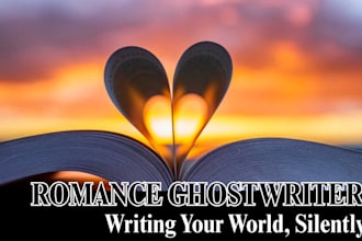 be your creative fiction, erotic and romance novel ghostwriter