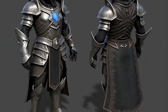 create custom cosplay costume with props and accessories with cosplay armor wig