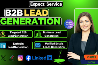 provide b2b lead generation, linkedin leads and verified email list
