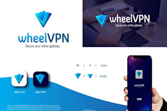 design modern mobile app icon and app logo design
