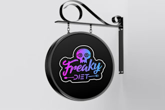 design freaky diet restaurant logo